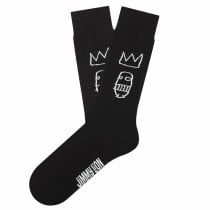 Chaussettes de Sport Jimmy Lion Basquiat Sugar Ray Robins Black Noir