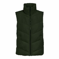 Women's Waistcoat Jack & Jones Jdyfinno Life Short Padd Dark green