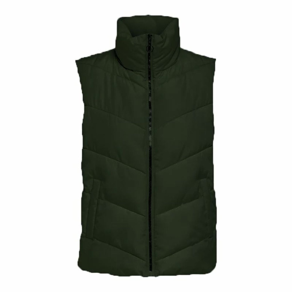 Gilet Femme Jack & Jones Jdyfinno Life Short Padd Vert foncé