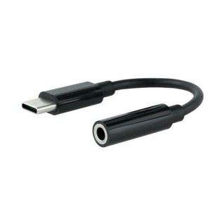 USB-C-zu-Jack 3.5 mm-Adapter NANOCABLE 10.24.1205 Schwarz