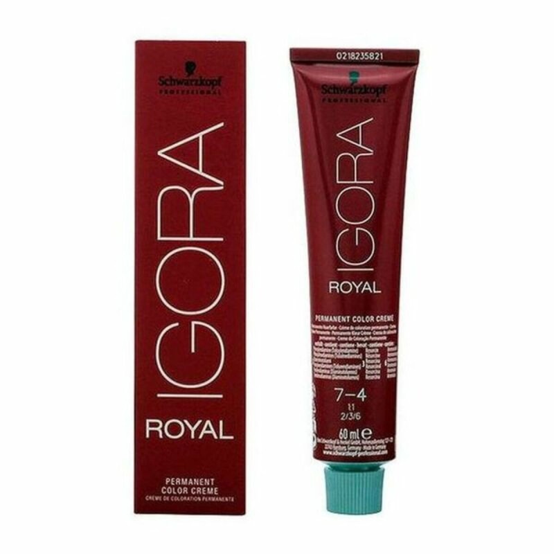 Teinture permanente Igora Royal Schwarzkopf Igora Royal 7-4 Nº 7-4 Nº 9.0-rubio muy claro Nº 8.0-rubio claro 60 ml