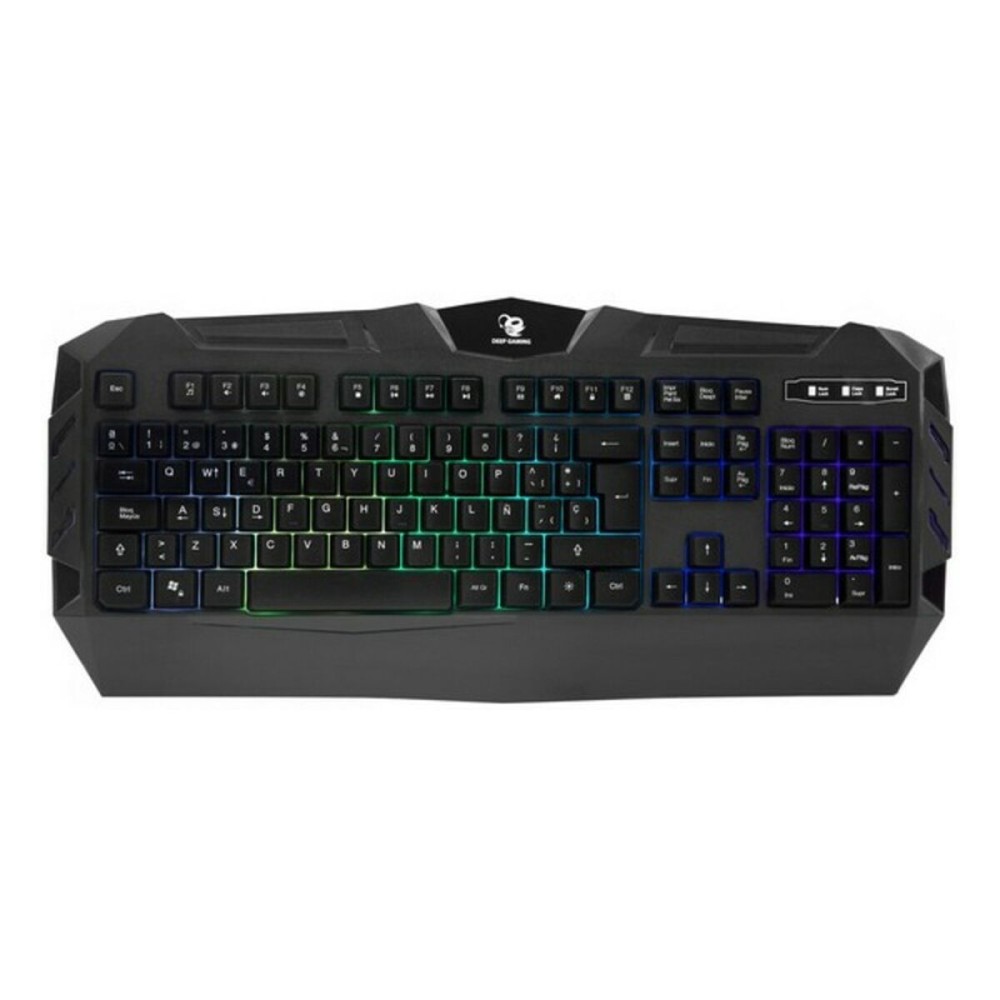 Clavier pour jeu CoolBox DeepColorKey Noir QWERTY