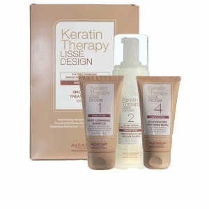 Strengthening Hair Treatment Alfaparf Milano LISSE DESIGN KERATIN THERAPY 100 ml 3 Pieces