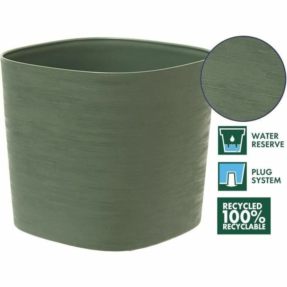 Pot auto-arrosant Garden ID Vert clair 30 x 30 cm