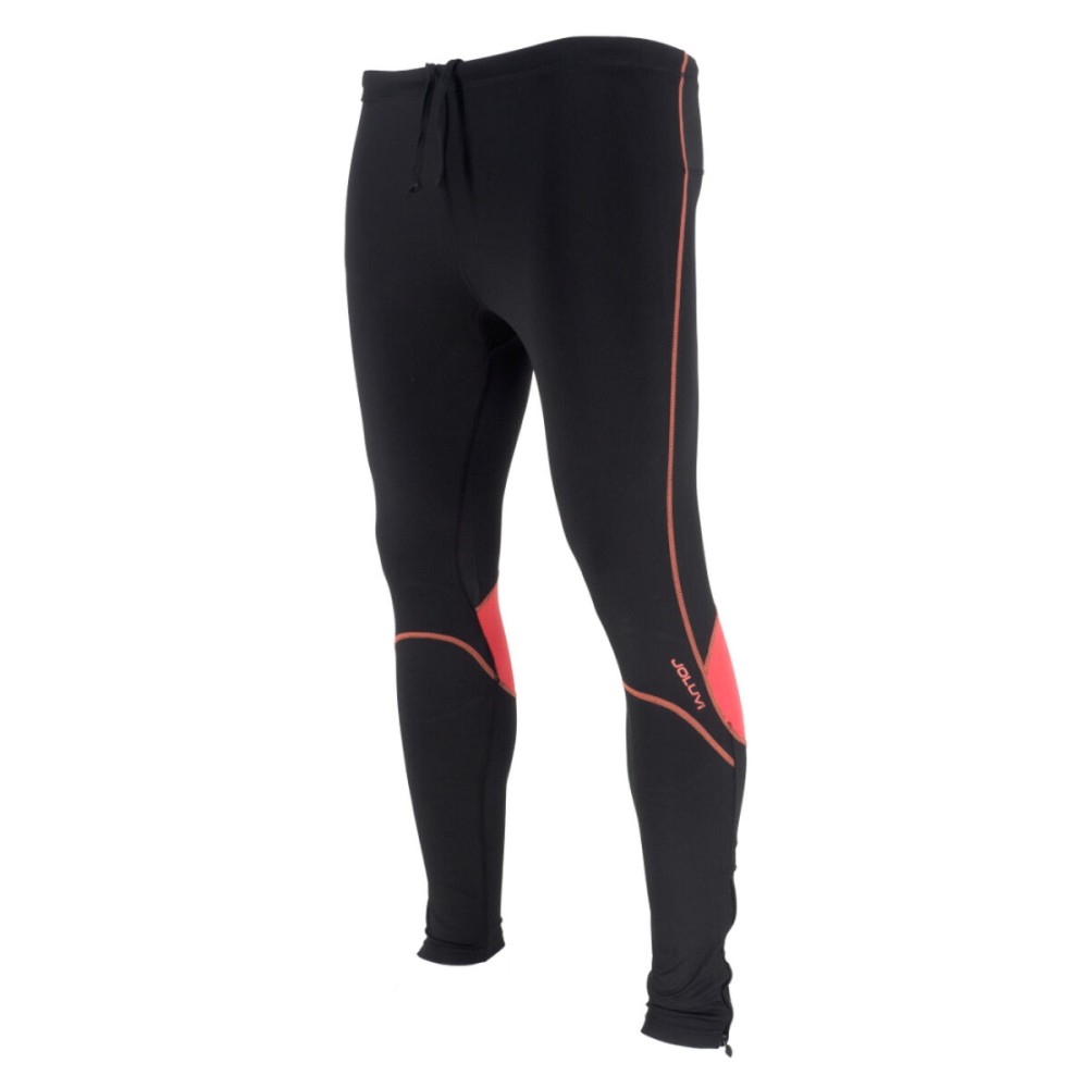 Lange Sporthose Joluvi Schwarz Orange Herren