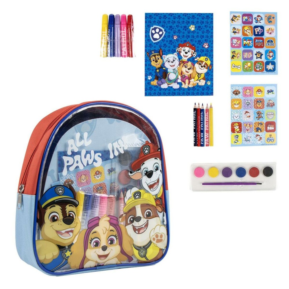 Kinder-Zeichenrucksack The Paw Patrol Rot 22 x 23 x 7 cm