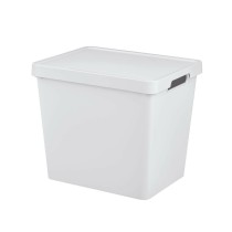 Storage Box with Lid Tontarelli Maya White 23,9 L 36 x 28 x 31,1 cm