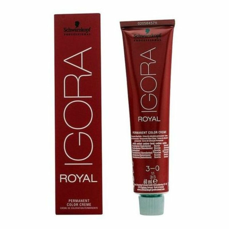 Dauerfärbung Igora Royal Schwarzkopf Igora Royal 3-0 Nº 3-0 Nº 9.0-rubio muy claro Nº 8.0-rubio claro 60 ml