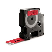 Laminiertes Klebeband zur Kennzeichnung von Maschinen Dymo D1 45807 LabelManager™ Schwarz Rot (5 Stück)