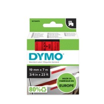 Laminated Tape for Labelling Machines Dymo D1 45807 LabelManager™ Black Red (5 Units)