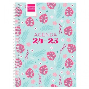 Diary Finocam SELVA Blue Pink 1/8 12 x 16,4 cm 2024-2025