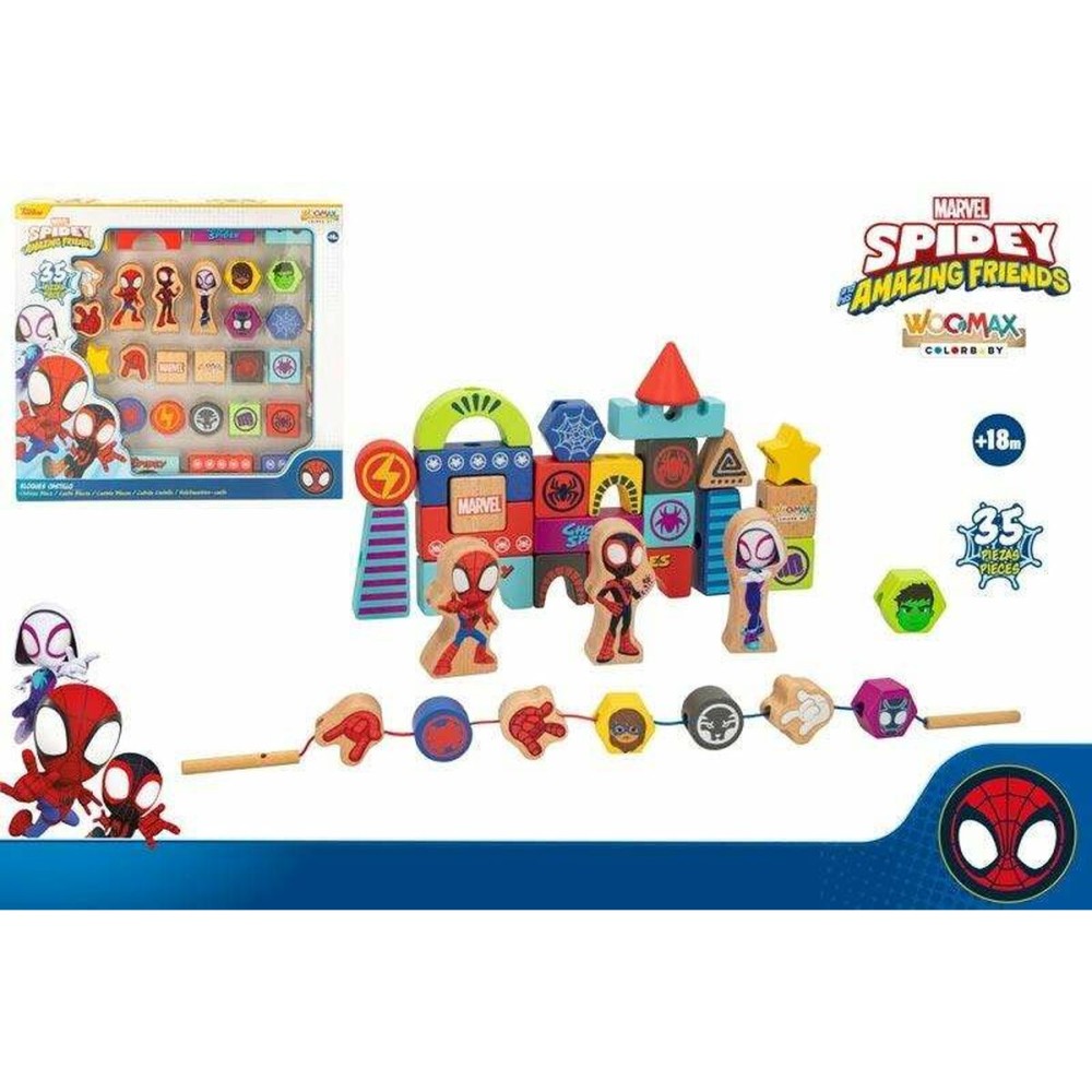 Playset Spidey Amazing Friends & Friends Bois 35 Pièces