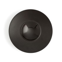 Assiette creuse Ariane Gourmet Céramique Noir (Ø 28 cm) (6 Unités)