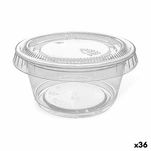 Lot de bols réutilisables Algon Sauces 10 Pièces Plastique 60 ml (36 Unités)