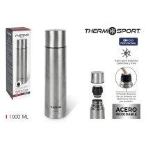 Thermos de Voyage ThermoSport 1 L Multicouleur 6 Unités