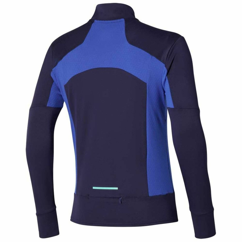 Sweat sans capuche homme Mizuno Warmalite HZ Bleu