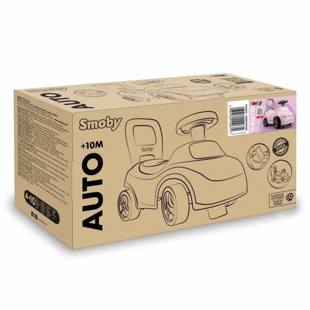 Rutschauto Smoby Schwarz Rosa 2-in-1