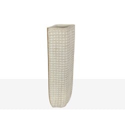 Blumenvase Romimex Creme Harz 17 x 48 x 11 cm