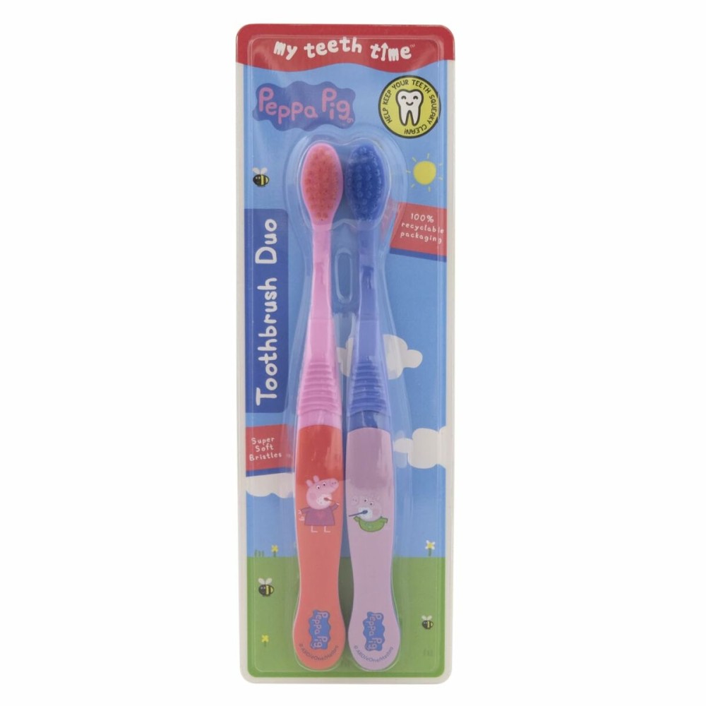 Toothbrush for Kids Peppa Pig Pink Blue (2 Units)