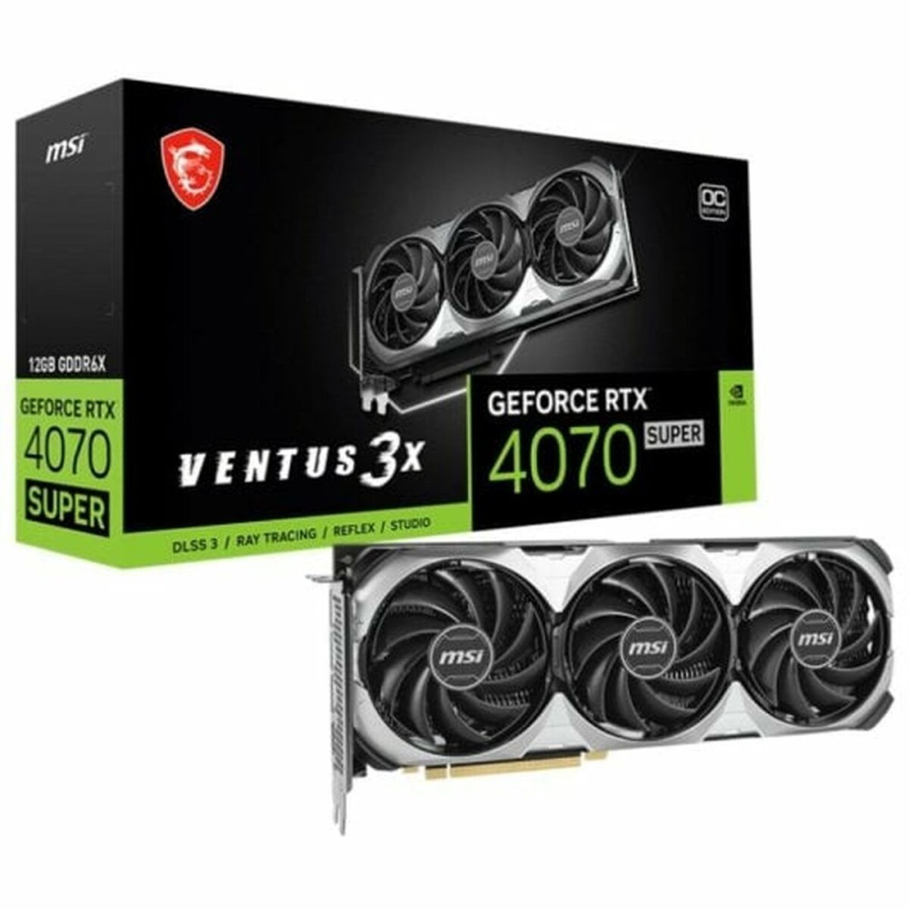 Carte Graphique MSI VGAMISNVDM216 GEFORCE RTX 4070 RTX 4070 SUPER 12 GB GDDR6 GDDR6X