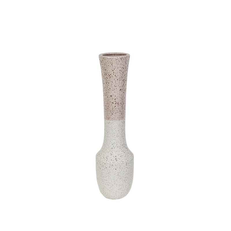 Vase Romimex Blanc/Rose Céramique 15 x 59 x 15 cm