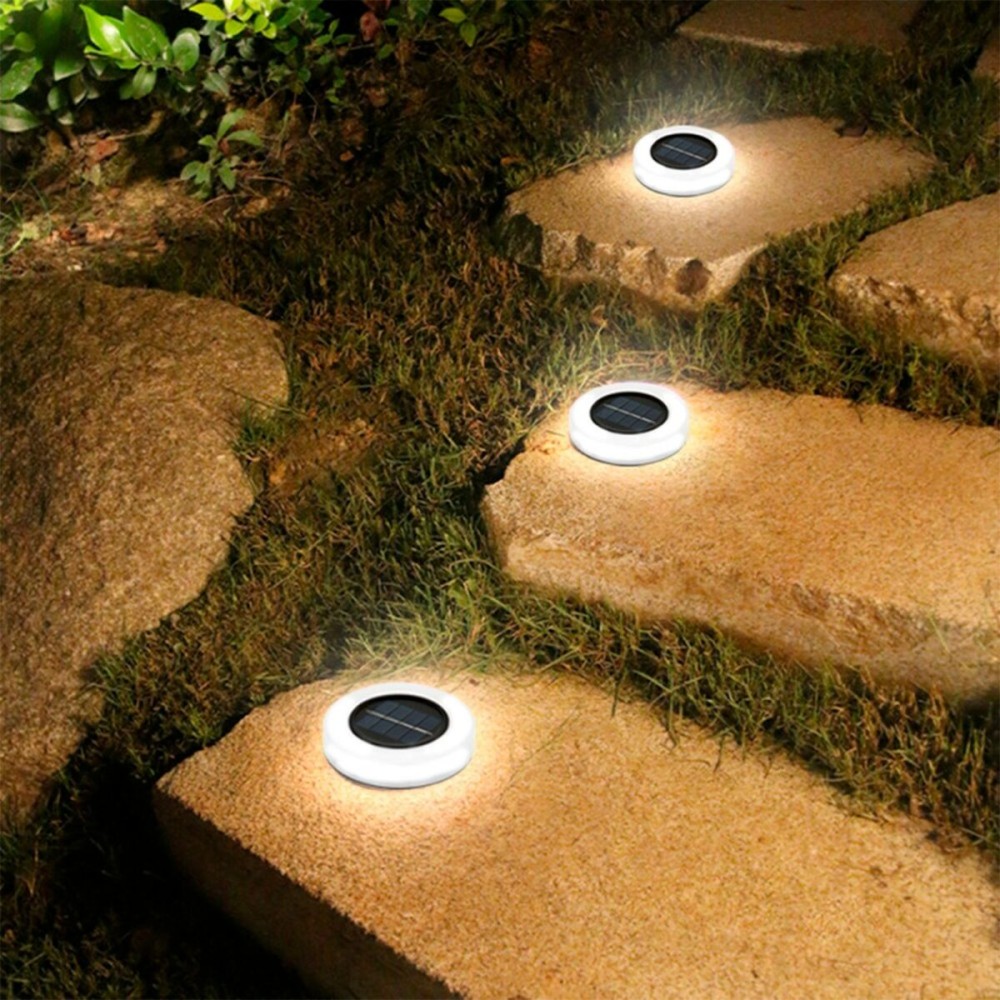 Set of solar garden lights Aktive 4 Pieces ABS 10,5 x 12,5 x 10,5 cm (6 Units)