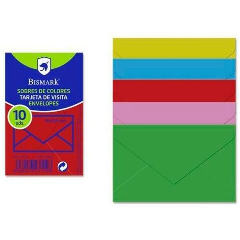 Briefumschläge Bismark Papier Bunt 7,6 x 12 cm (20 Stück)