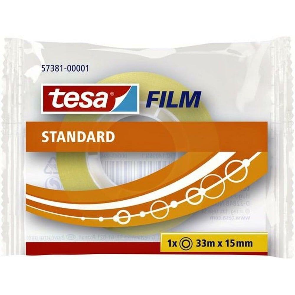 Klebeband TESA 15 mm 33 m Durchsichtig (30 Stück)