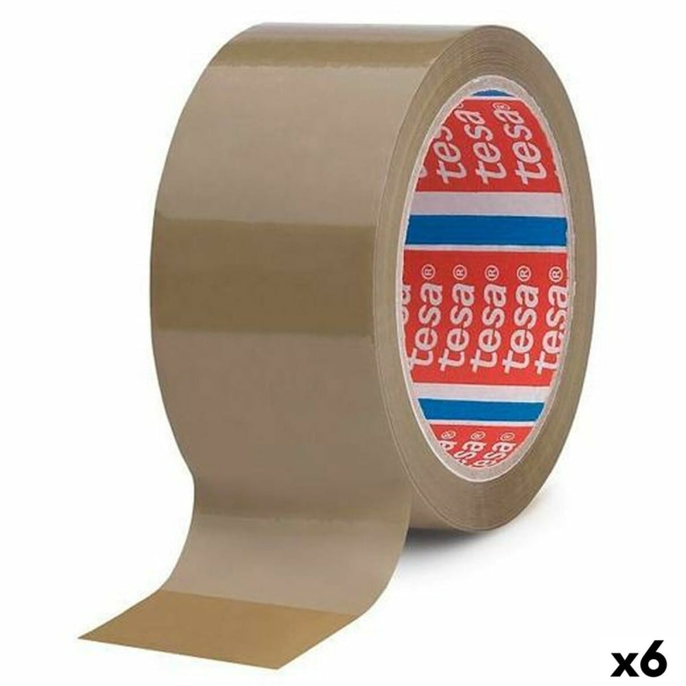 Klebeband TESA Verpackung Braun 50 mm x 66 m (6 Stück)