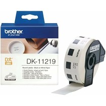 Etiquettes pour Imprimante Brother DK11219 Blanc Noir/Blanc