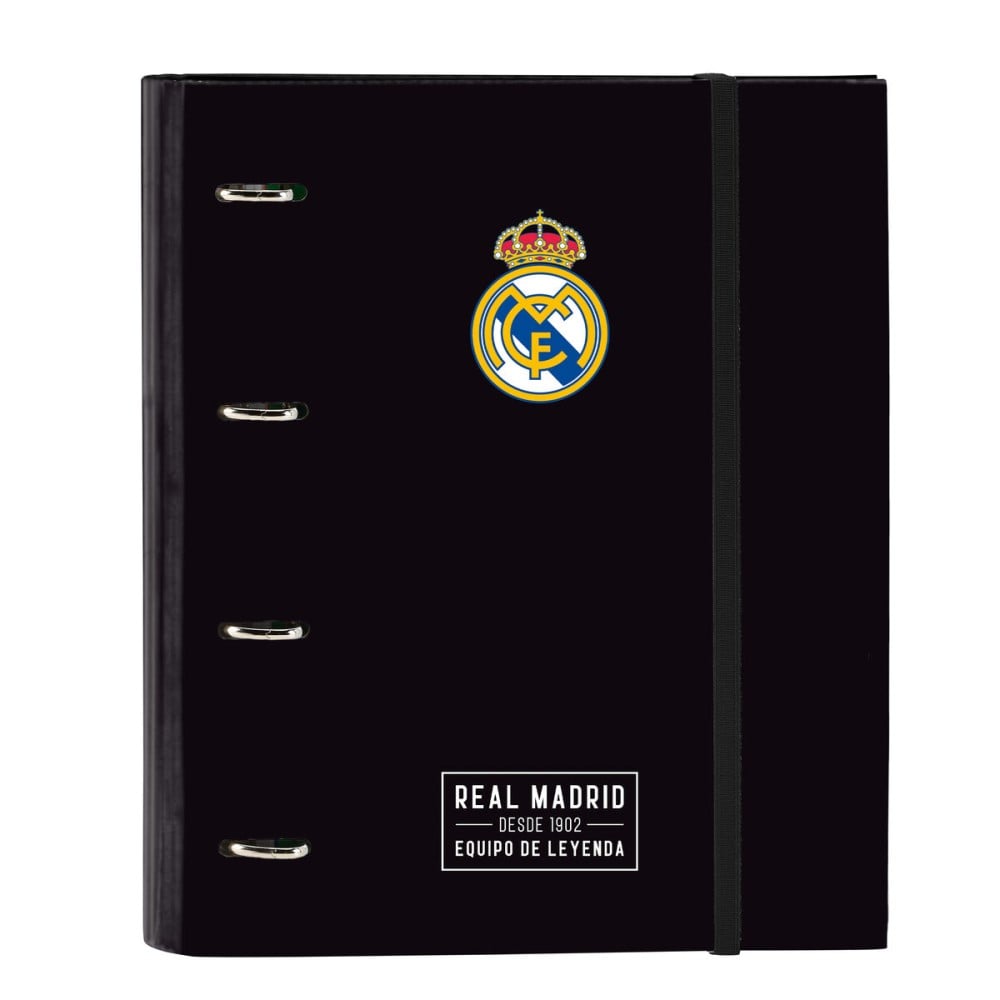 Reliure à anneaux Real Madrid C.F. Corporativa Noir (27 x 32 x 3.5 cm)