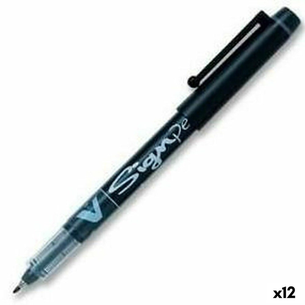 Flüssigtintenstift Pilot V-Sign Schwarz 0,6 mm (12 Stück)