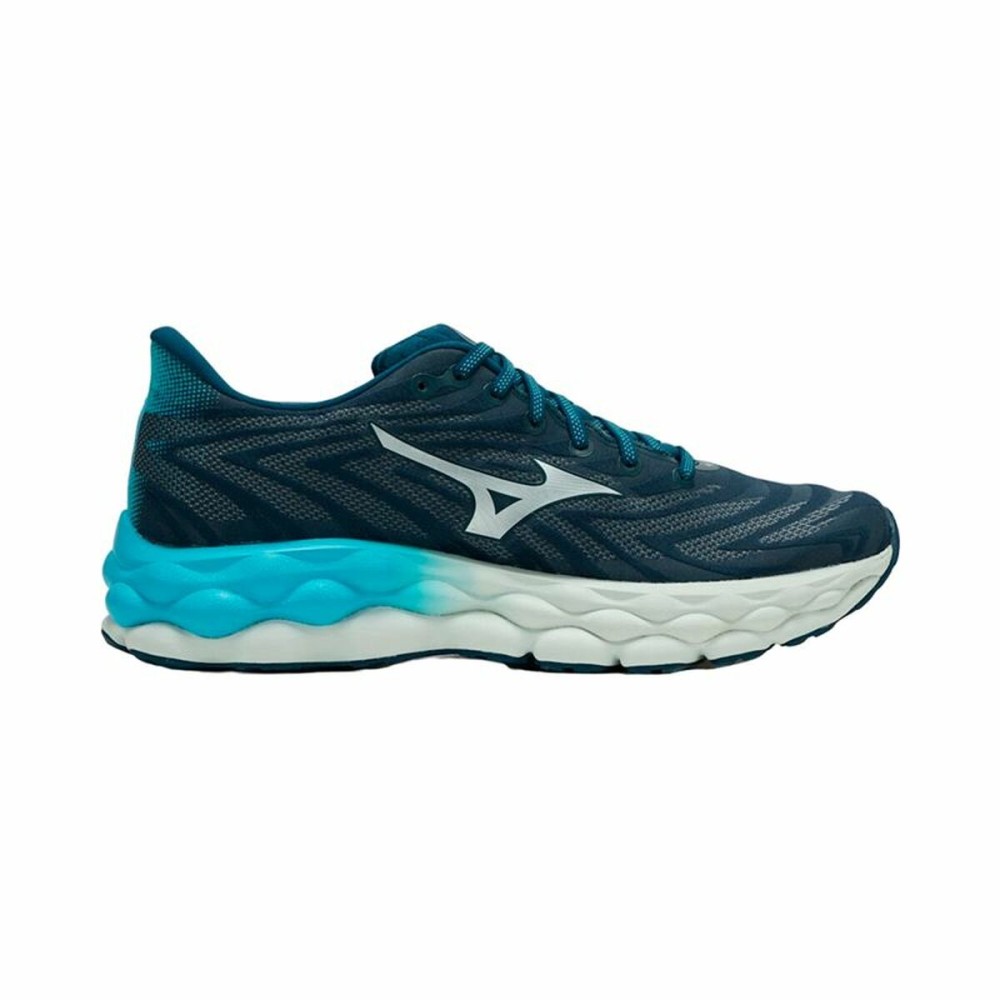 Running Shoes for Adults Mizuno Wave Sky 8 Blue Grey