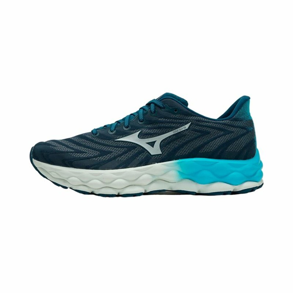 Running Shoes for Adults Mizuno Wave Sky 8 Blue Grey