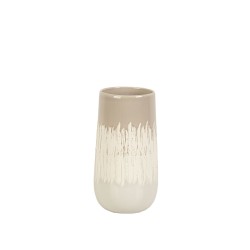 Blumenvase Romimex Beige Grau aus Keramik 14 x 23 x 14 cm