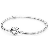 Damenarmreif Pandora HEART CLASP SNAKE CHAIN BRACELET