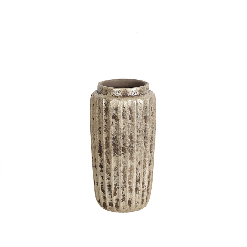 Blumenvase Romimex Beige aus Keramik 30 x 30 x 15 cm 15 x 30 x 15 cm