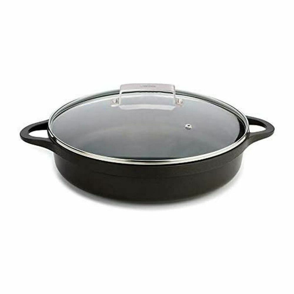 Casserole avec Couvercle Valira 4137/25 Noir 5,5 L