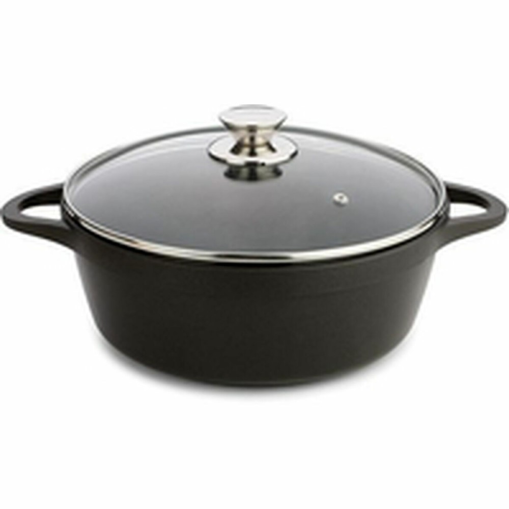 Casserole avec Couvercle Valira 4141/25 Noir Ø 24 cm