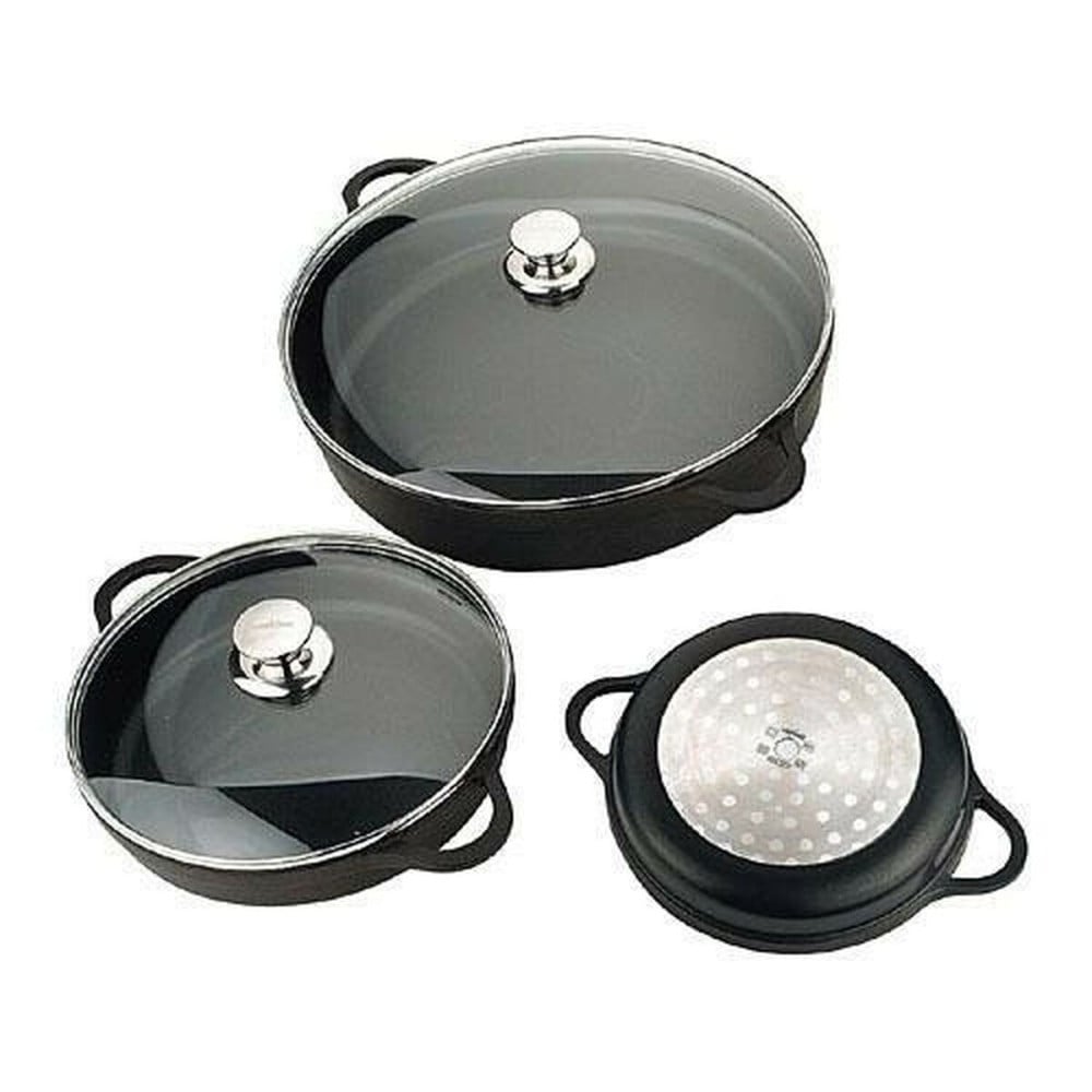 Casserole with lid Valira 4135/25 Black Ø 24 cm