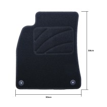 Car Floor Mat Set OCC Motorsport OCCD0014 Audi A4 B8 5 Pieces