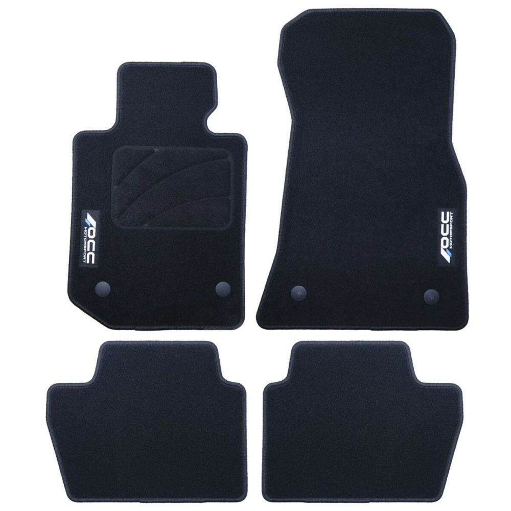 Set de tapis de voitures OCC Motorsport OCCBW0070LOG BMW G22 Serie 4 Coupe 5 Pièces