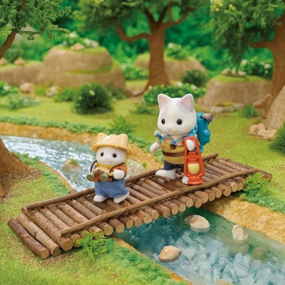 Playset Sylvanian Families Son and Baby Cat Latte - Secret Forest Adventure