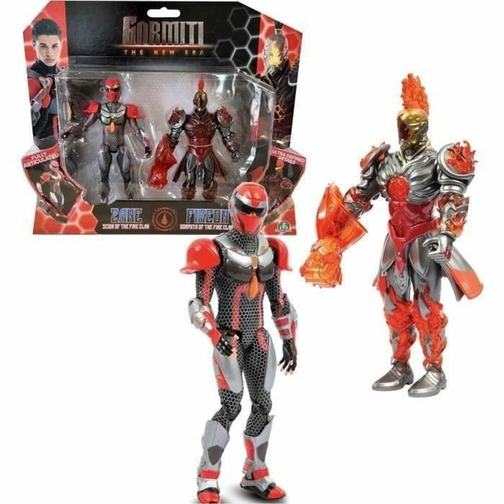 Playset Gormiti GORMITI - Scion and Gormiti associated Fire - Zane and Fireon 15 cm