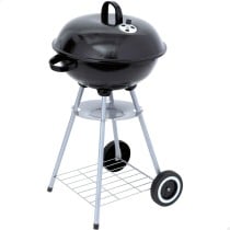 Coal Barbecue with Wheels Aktive Enamelled Metal 46 x 89 x 46 cm Black