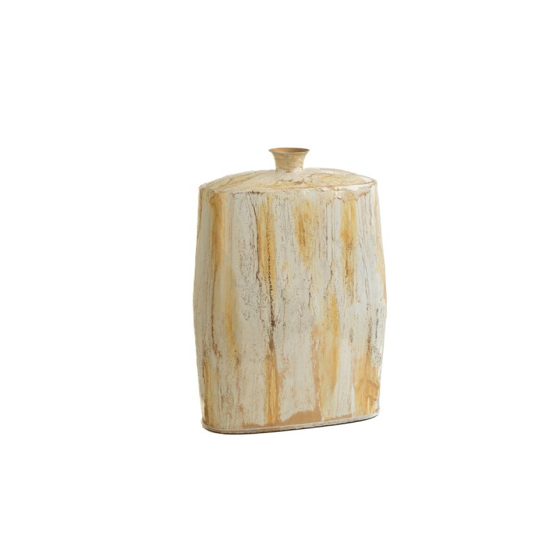 Vase Romimex White Golden Aluminium 28 x 41 x 13 cm