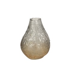 Blumenvase Romimex Grau Bernstein Glas 20 x 26 x 20 cm