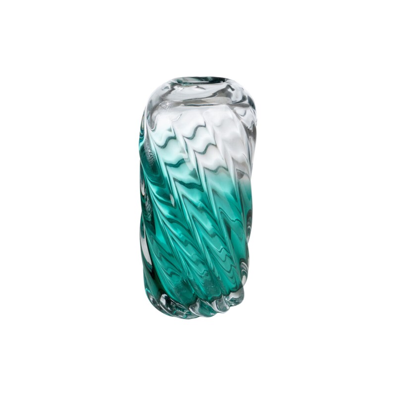 Vase Romimex Transparent Turquoise verre 17 x 32 x 7 cm