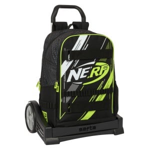 Schulrucksack mit Rädern Nerf Get ready Schwarz 31 x 44 x 17 cm