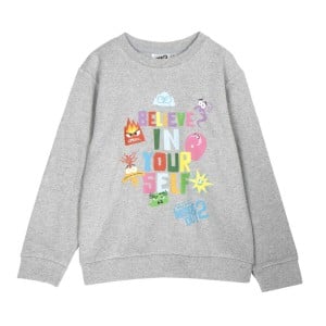 Sweatshirt without Hood Pixar Grey